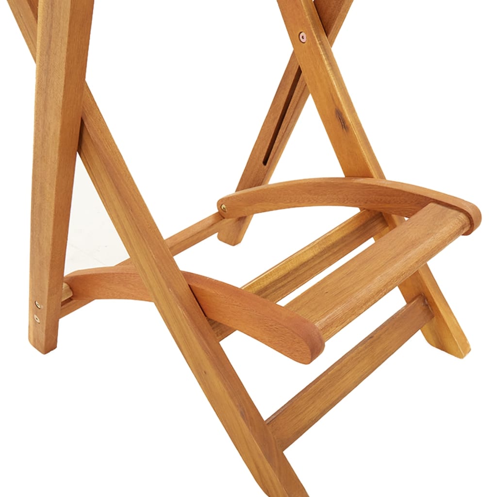 Garden Bar Stools 2 pcs. Foldable Solid Acacia Wood