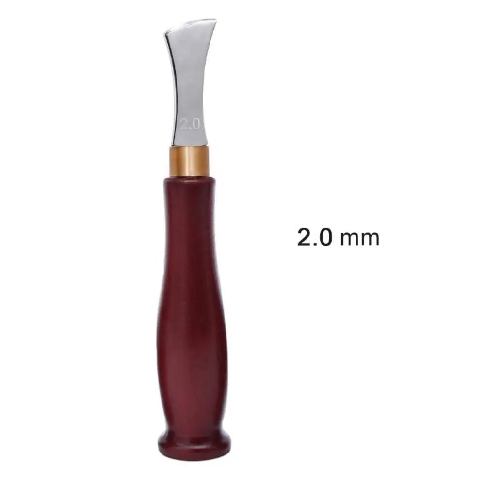 2 Styles Leather Craft Awl Tool Hole Maker Wooden Handle Sewing Stitching Punching Sewing Supplies Stainless Steel Punch Tools