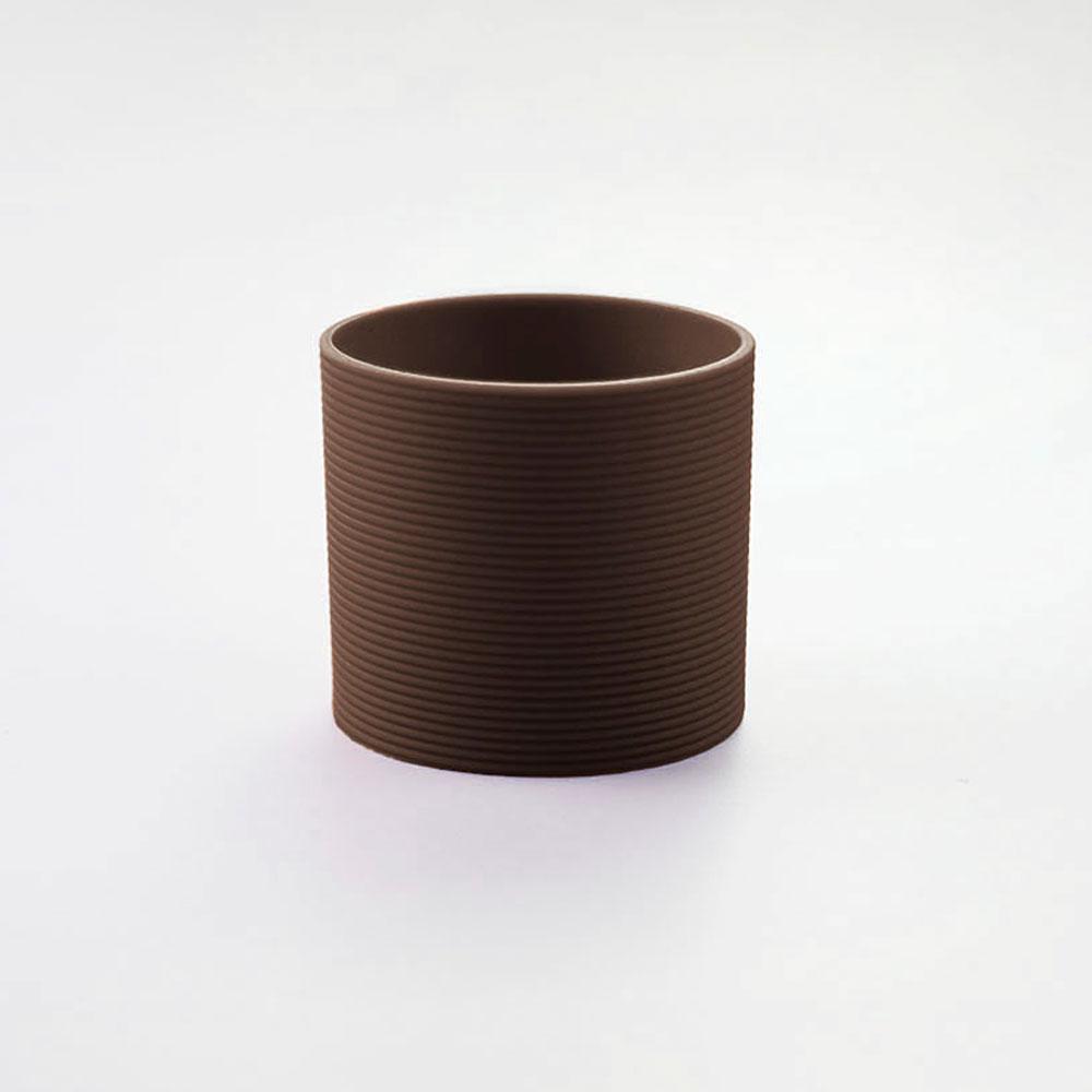 

SW 1PC 16 Colors 6.5CM Silicone Cup Cover Stripes Non-slip Heat Insulated For Glass Cup Sleeve 65MM Water Bottle Cup Sleeve темно-коричневого кольору