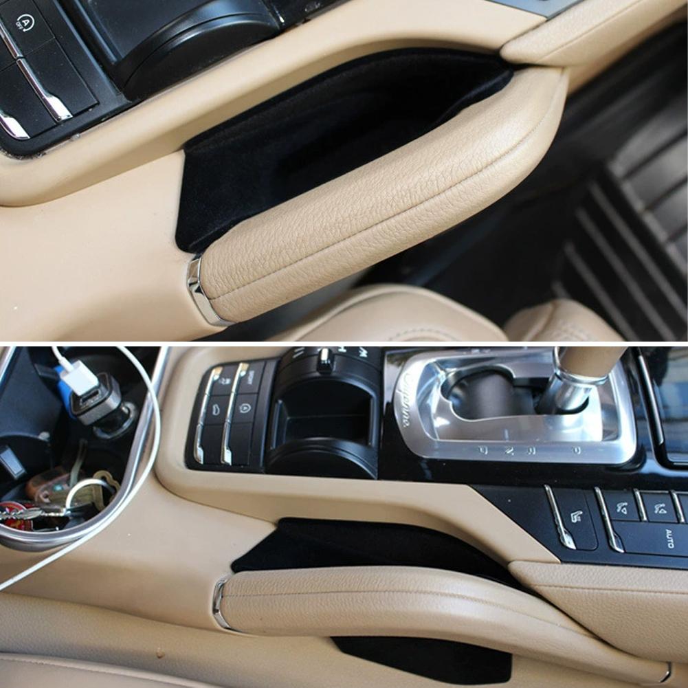 2Pcs Armrest Holder Gap Storage Box Car Organizer Container Pocket Interior Center Console For Porsche Cayenne 2011-2018 Holder
