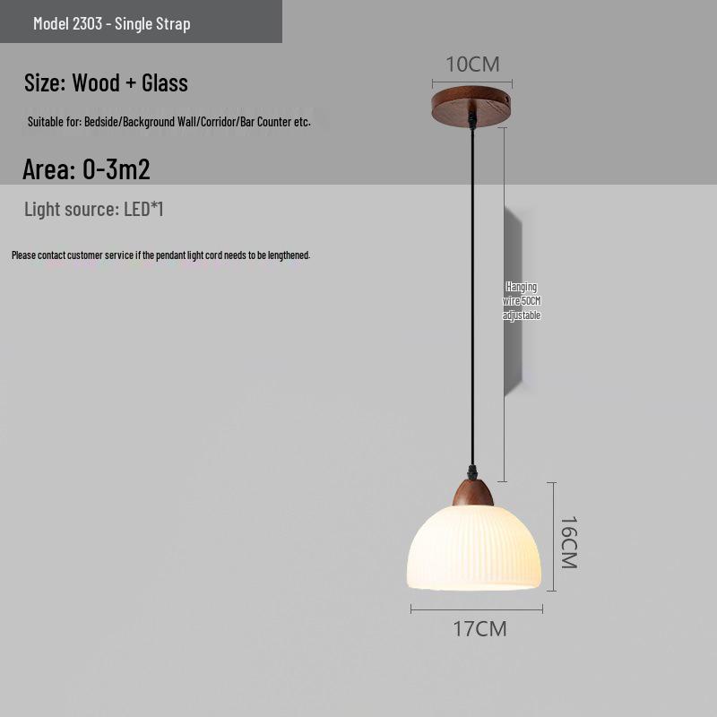 Chinese Retro Bedroom and Hallway Pendant Light