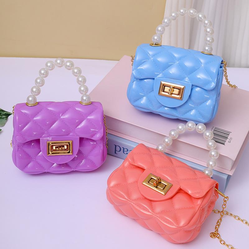 Fashion Kids PU Leather Crossbody Bags Girls Heart Shoulder Bags Children Mini Coin Purses Jelly Bag Kids Handbag Gifts