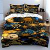 Golden cosmic elegance unfolds. Bedding sets Duvet covers Pillowcases(1* Duvet Cover 2* Pillowcases without duvet insert)