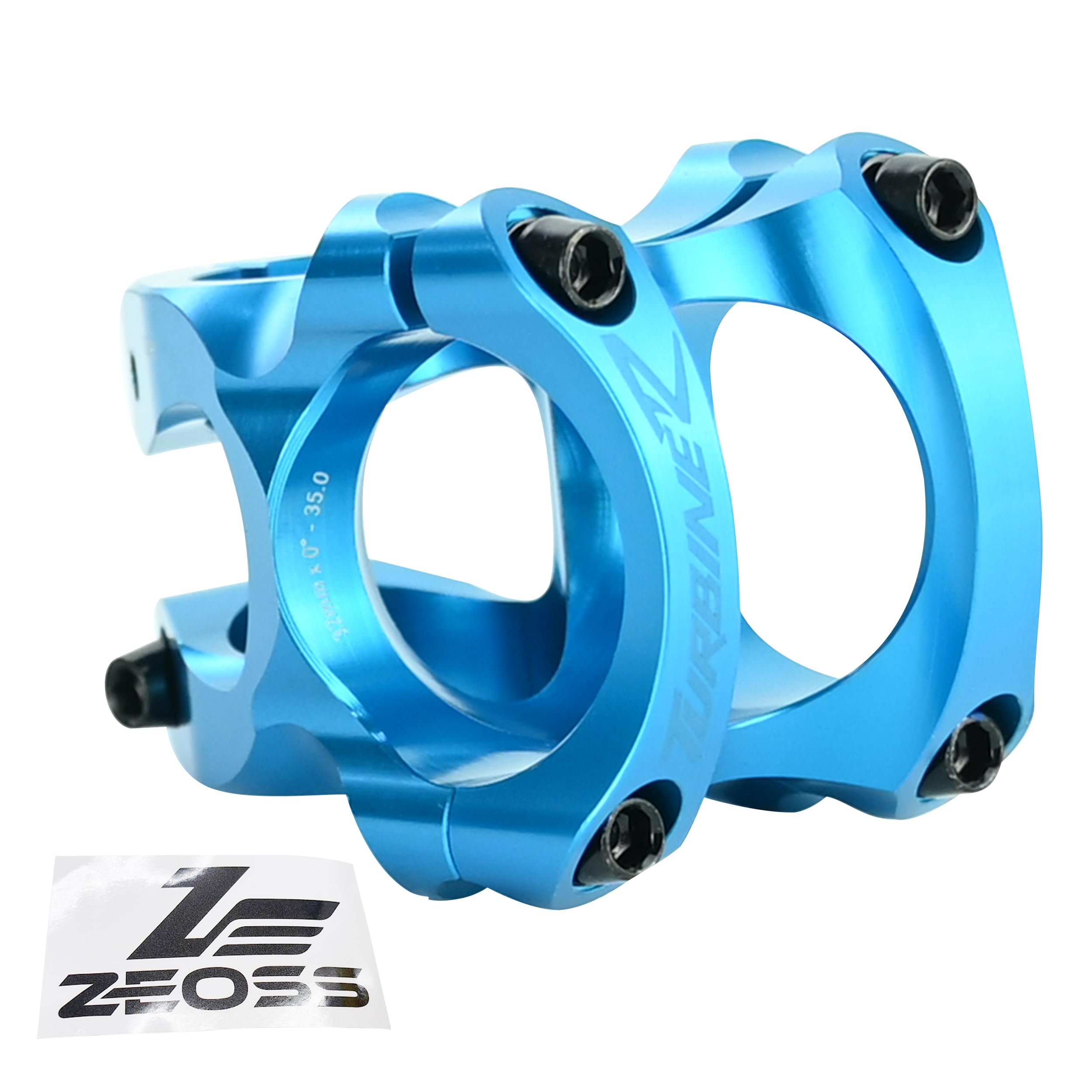 

ZEOSS RaceFace Turbine R 35 MTB Stem 35x32mm 0 Degree Turquoise Sticker +/- RF3186-ZEO