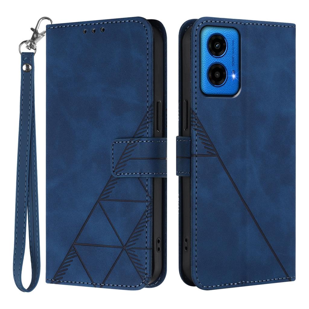For Motorola Moto G34 5G/Motorola Moto G45 5G Leather Case with Hand Strap Wallet Stand Phone Cover