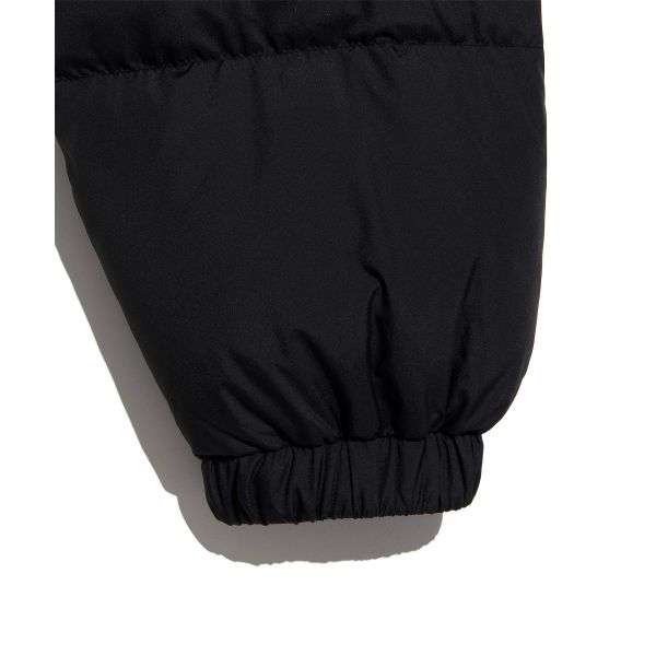 Lee Korean Style Stand Collar Letter Double Zipper Short Down Jacket Unisex Jacket LE2504DP01BK