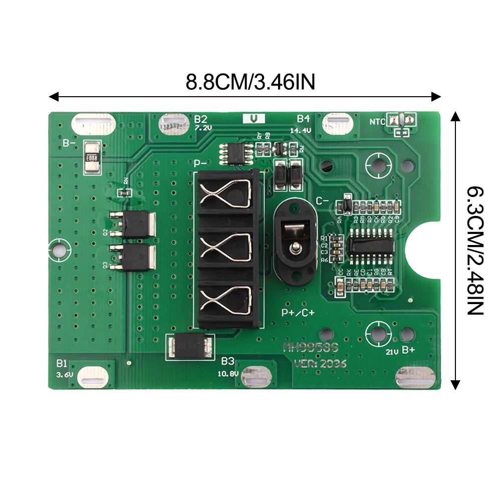 5S 21V 20A Lithium-Batterie Ladeschutzplatine BMS-Modul NTC-Temperaturschutz DC-Anschluss Für Bohrmaschinenwerkzeuge