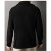 Men Half Zipper Stand Collar Long Sleeve Thick Knit Casual Pullover Sweater
