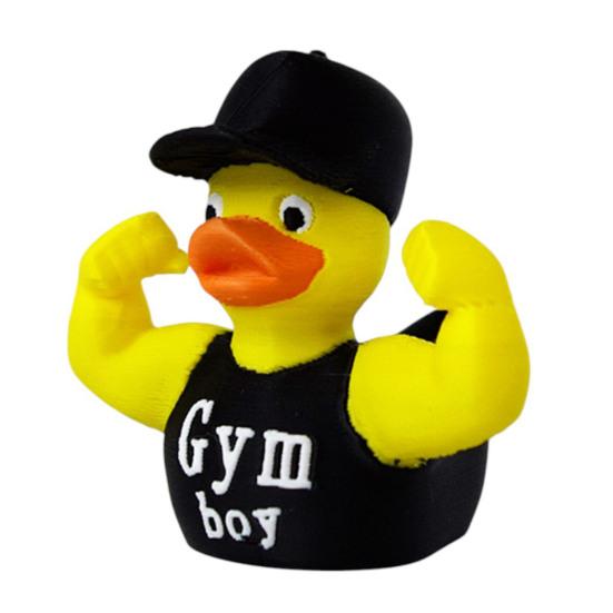 

3D-друкована фігурка качки-м язастого хлопця/дівчини Колекційна статуетка качки для спортзалу Смішний качиний орнамент для тренувань для любителів спортзалу Декор для полиці на столі