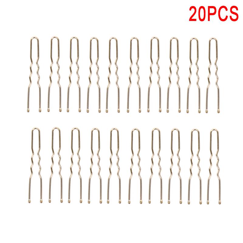 20Pcs/Set Women U Shaped Hairpin Hair Clips Bobby Pins Metal Barrette