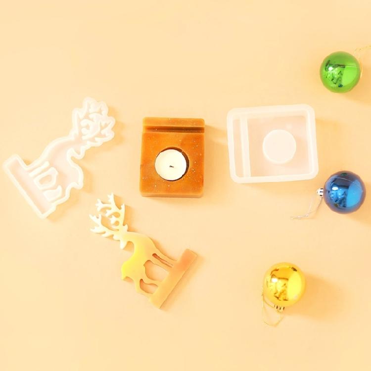 3er Pack Silikon Kerzenständerformen Kerzenhalter Runde Betonformen Geeignet für Stumpenkerzen Weiche Basteltextur