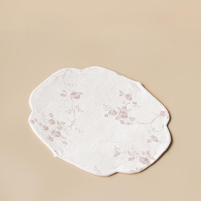 Fragrant cloud yarn small tea mat dry brewing mat new Chinese double-sided waterproof tea tablecloth mat national style fabric