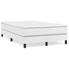 Box Spring Bed Frame White 120 x 200 cm Faux Leather
