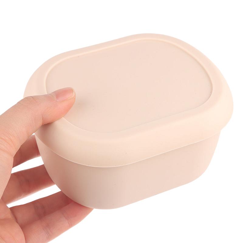 200/300/600 Ml Silikon Bento Kutuları Öğle Yemeği Kabı Sızdırmaz Öğle Yemeği Kabı, Bpa İçermez, Bulaşık Makinesinde Yıkanabilir