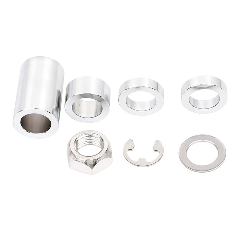 Chrome Rear Axle Spacer Kit For Softail FLST FSXT 2008-UP Classic FLSTC