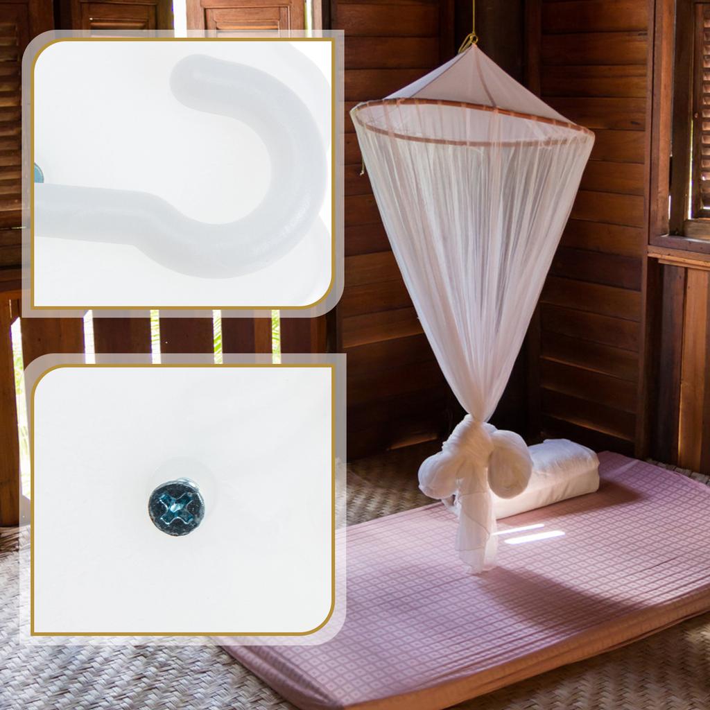 2 Sets Ceiling Mosquito Net Hook Baby Holder Dome Suction Cup Supplies Crib Hanging for Support Hooks