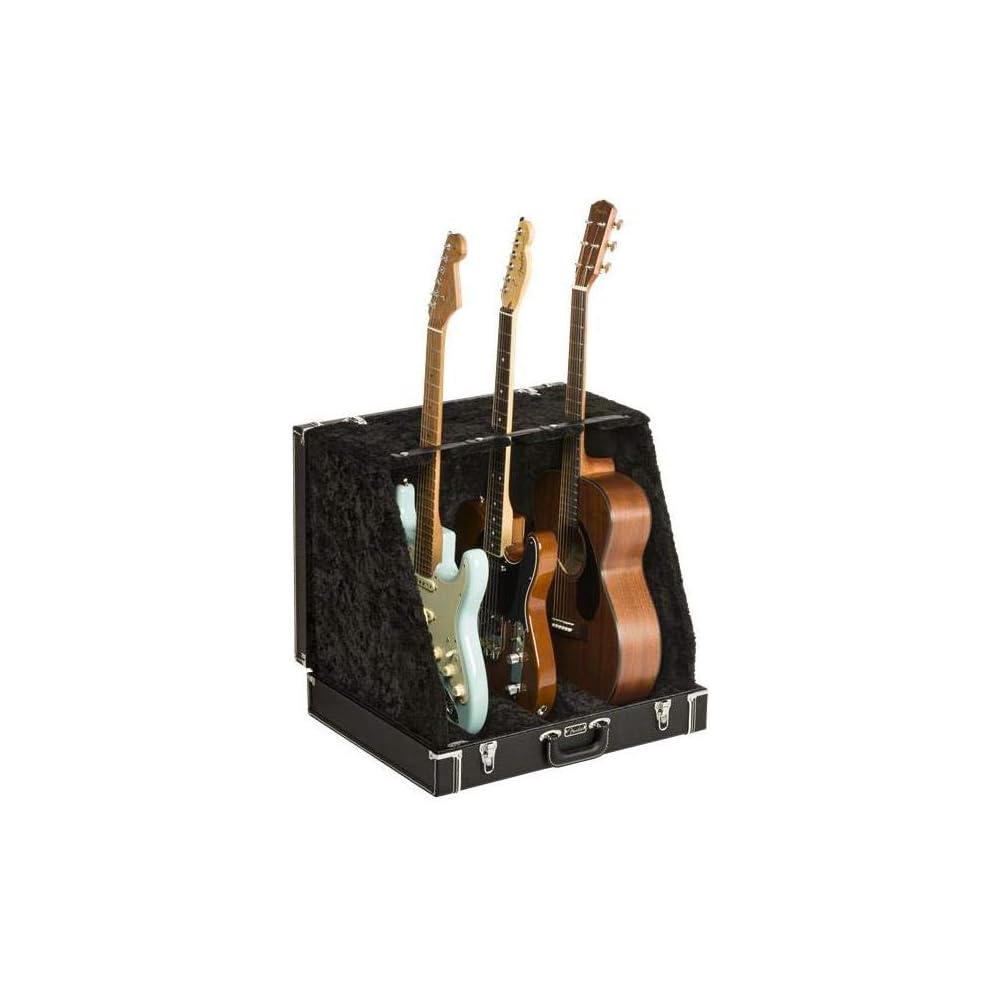 Fender Classic Series Guitar Stand 3 Black Adjustable Height Portable Holder