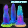 Leuchtender Butt Plug Simulation Übergroßer Silikondildo Sexspielzeug Big Dick Fisting Realistischer Penis Strap on Cock BDSM