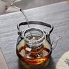 Transparent Glass Teapot with Swing Handle