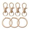 20Pcs Split Key Ring Swivel Lobster Clasp With Key Ring Connectors For Bag Belt Dog Chains DIY Jewelry Making Accessories