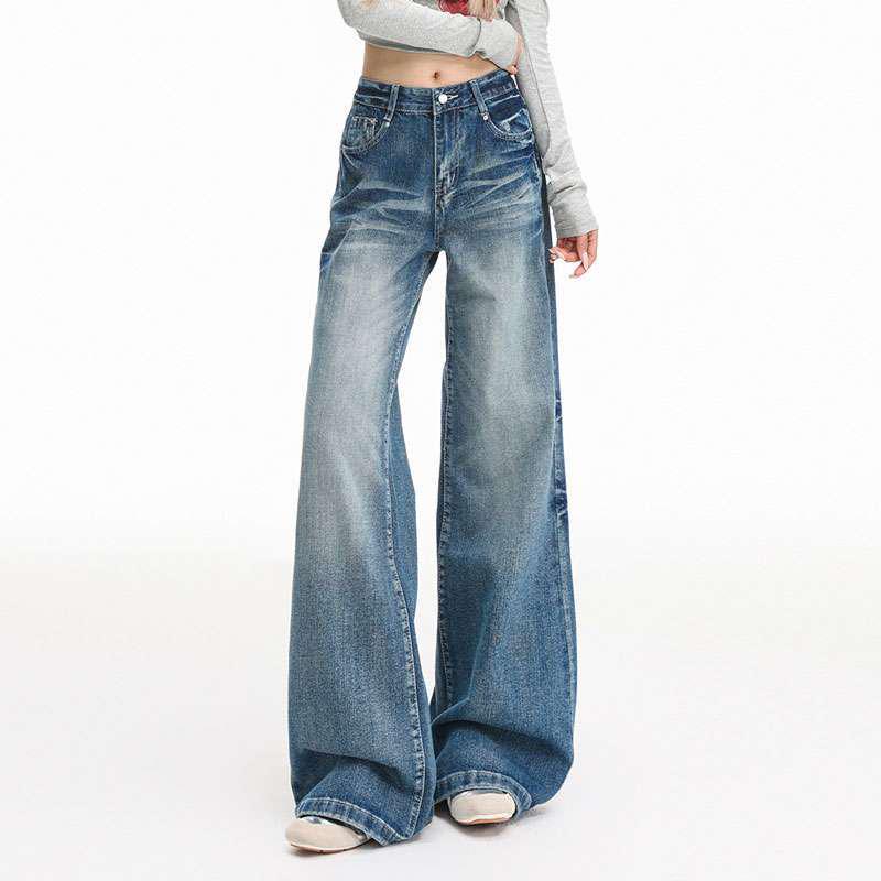 Women s Retro Low-Waist Micro-Flare Jeans - 2026 Autumn Collection S
