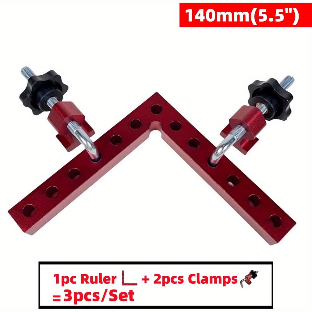 3/6pcs 90 Degree Positioning Squares Right Angle Clamps - Corner Clamps for Woodworking Tools, Right Angle Clamp, Drawers