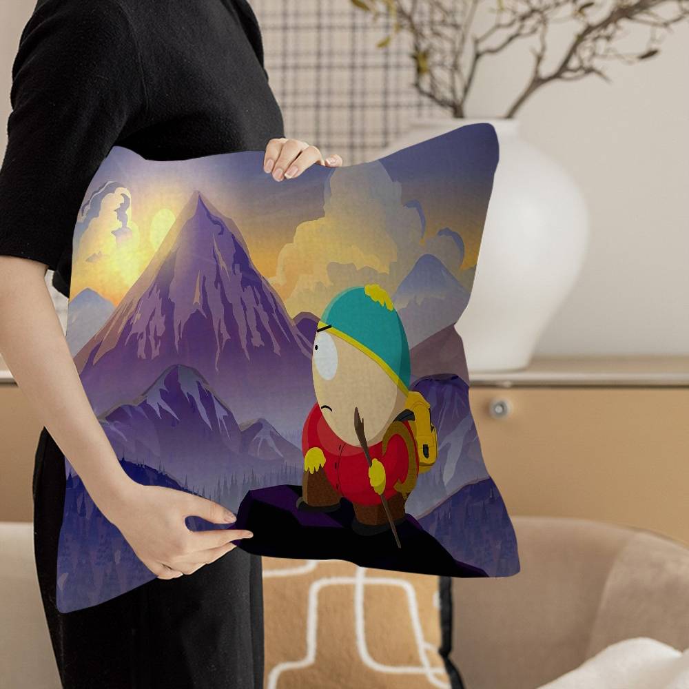 Classic animation SSouth Cartoon Park Cushion Cover Pillowcase Upholstery Sofa Throw Pillow Home Decor Pillowcas