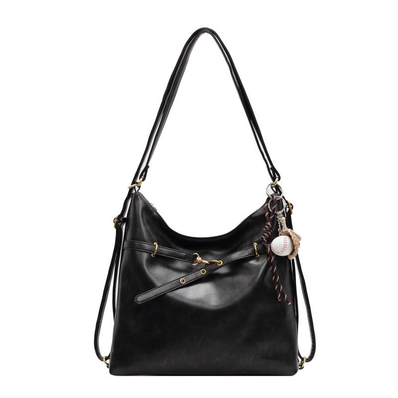 Casual Retro Commuter Tote Bag Women's Large-capacity Spring New Fashion Shoulder Bag Lightweight Backpack