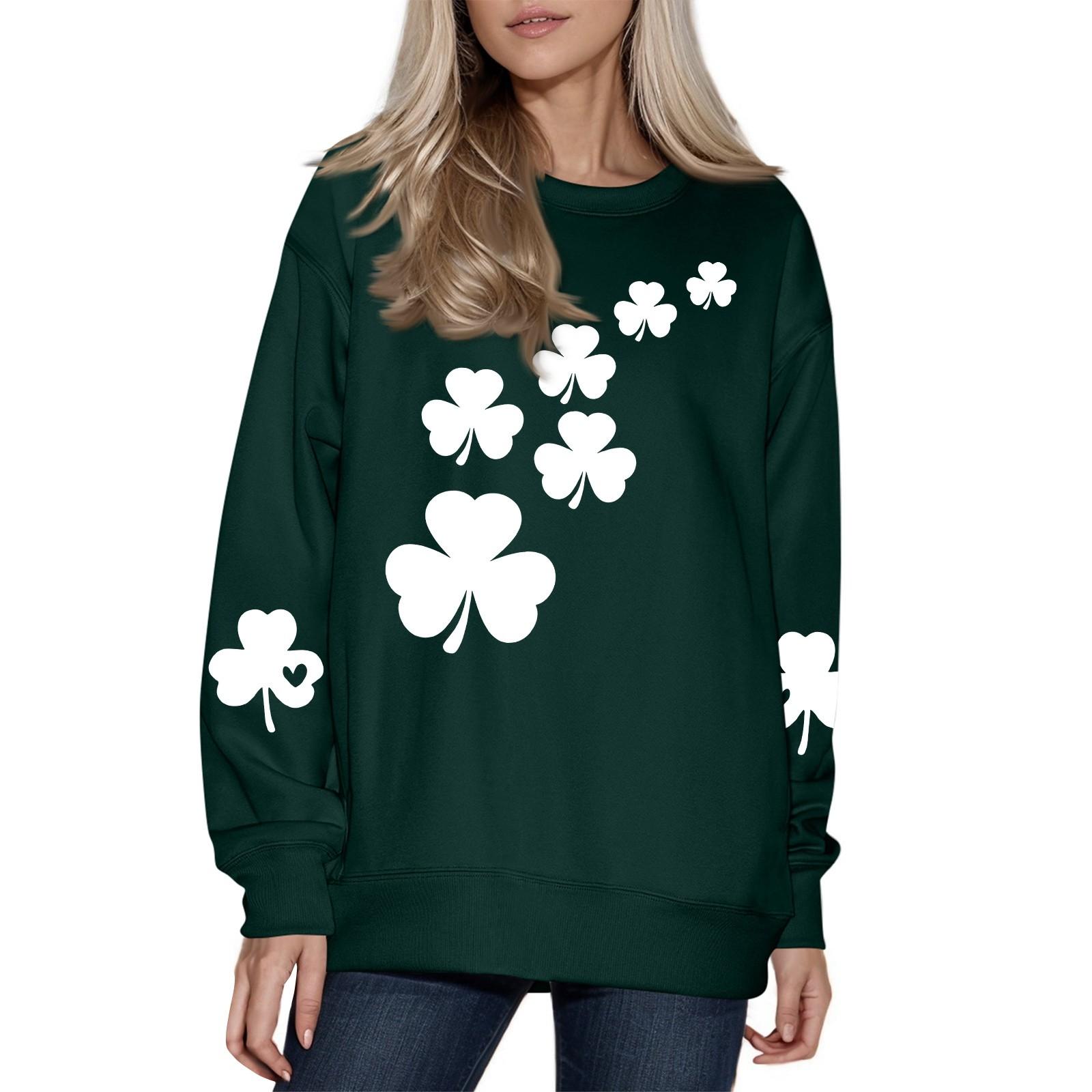 

Женская модная повседневная толстовка с длинным рукавом и круглым вырезом XXXL белый