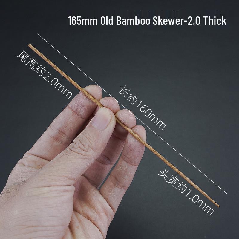 Bamboo Ear Cleaning Tool with Goose, Chicken & Crane Feathers