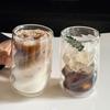 Double Layered Spiral Drinking Cup, Transparent Double Walled Coffee Cup, Unique Fruit Juice Cup for Bar Use, Home Decoration