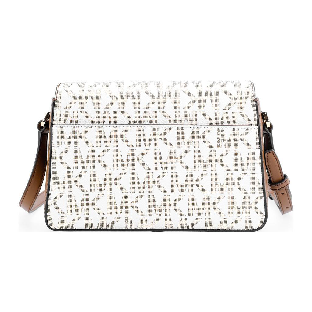 New MICHAEL KORS Jessie Leather Crossbody Bags Shoulder Bags Women's Khaki 38T1CI6C1B-VANILLA