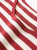 2025 Spring Women's Striped Short Sleeve Knitted Top - European & American Style Fashion