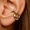 2-TEILIGE Luxus-Clip-Ohrringe | Ohne Piercing -Freies Design | Romantisches Valentinstagsgeschenk | Akzent für den Date-Abend