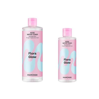 Flora Glow Rosenwasser Toner 300ml / 500ml (2 Optionen)