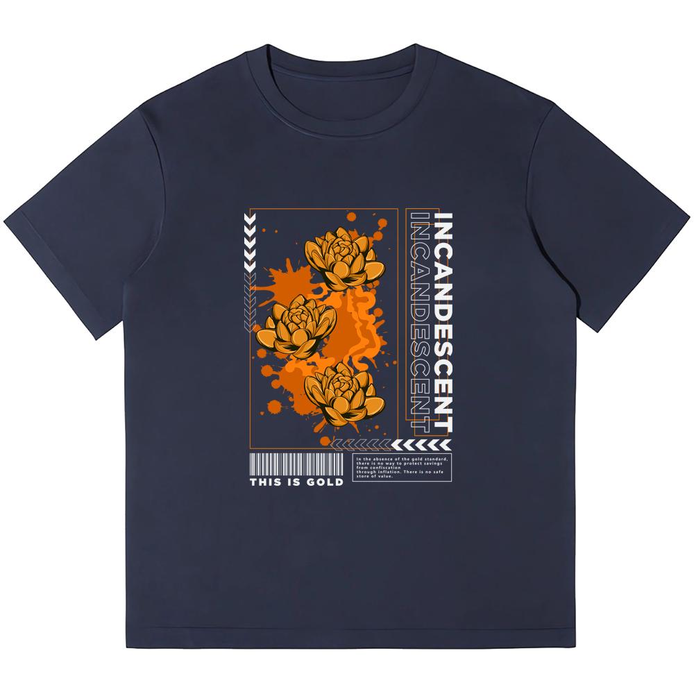 

230GSM плотные хлопковые мужские футболки с принтом в стиле ретро, ​​панк-футболка Harajuku, повседневные уличные футболки