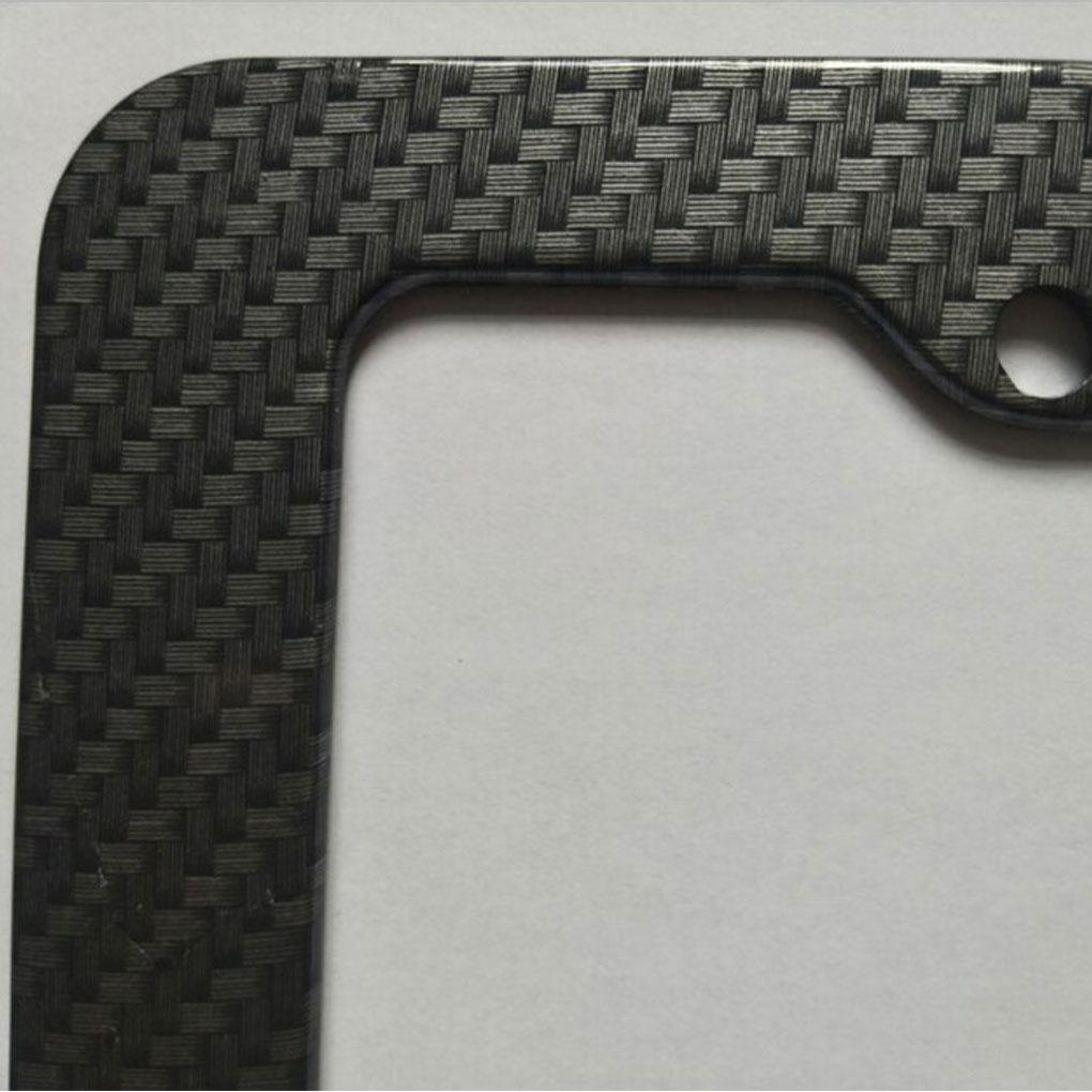 Black License Plate Frames Durable ABS Easy Installation Corrosion Resistant Car License Plate Frame