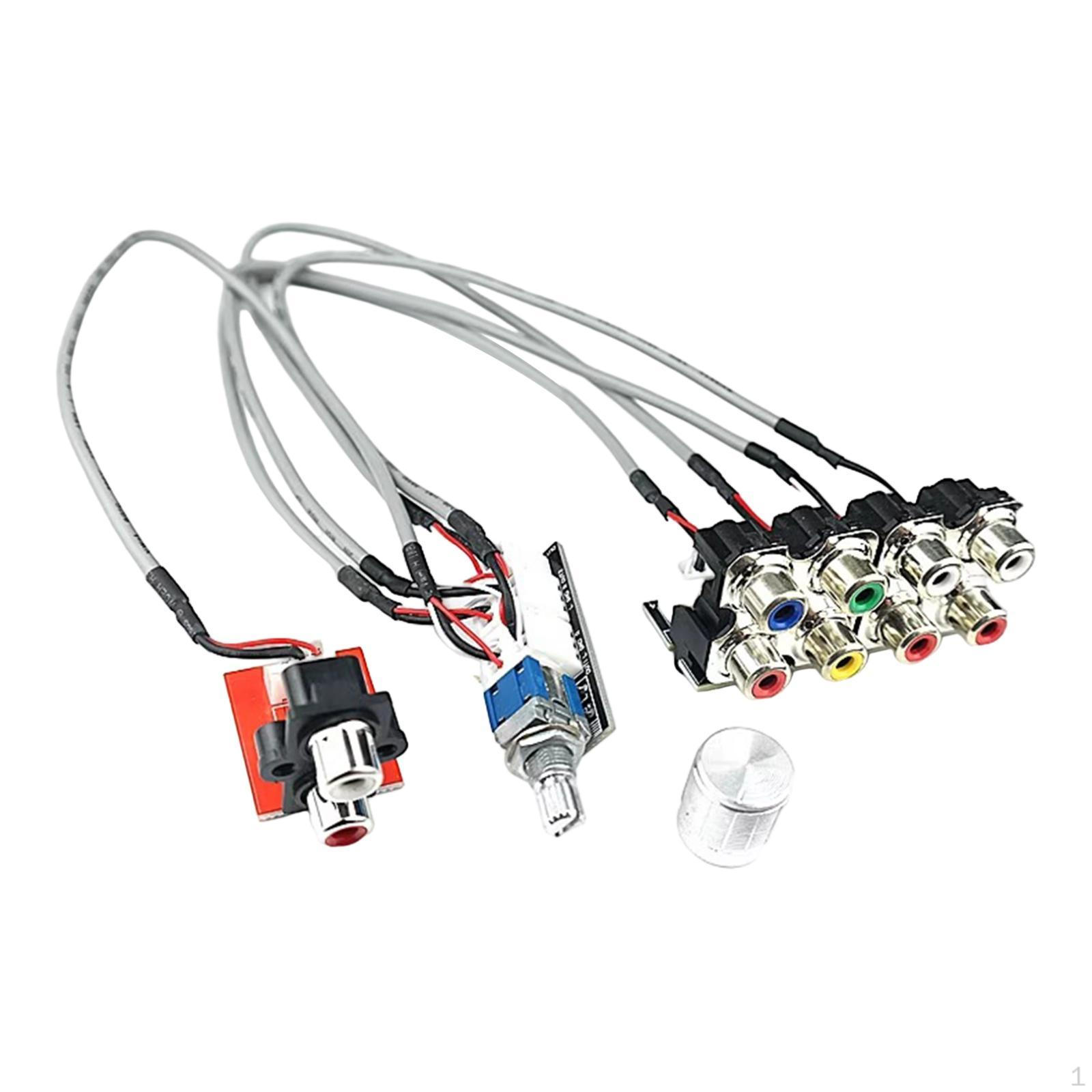 

Audio Source Switching Board Input Switch Module 4 Ways Channel Electronic Component Amplifier