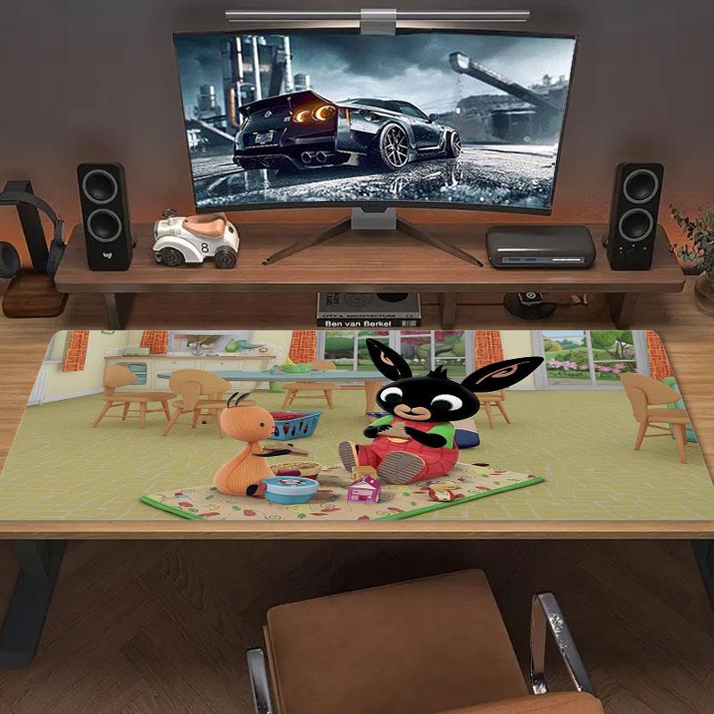 Bing Large Size Mouse Pad Large Gaming Table Cushion Non-slip Laptop Tablet Big Mousepad XXL Mat Mini PC Playmat With Lock edge
