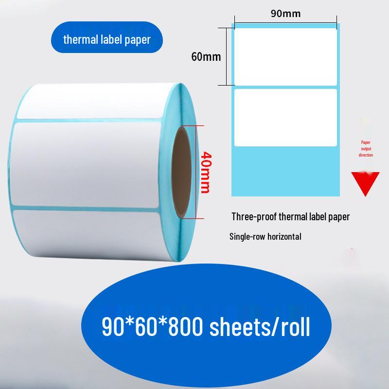 Durable Self-Adhesive Thermal Label Paper for Electronic Scales - Barcode Stickers (Sizes: 80x60, 50x40, 30)