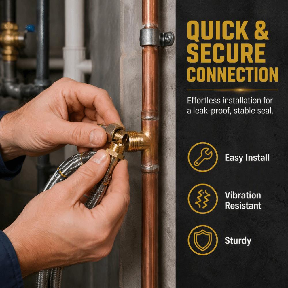 2pcs Hex Shape Brass Pipe Fitting Male Threaded Ends Reducing Male Connector  Irrigation System