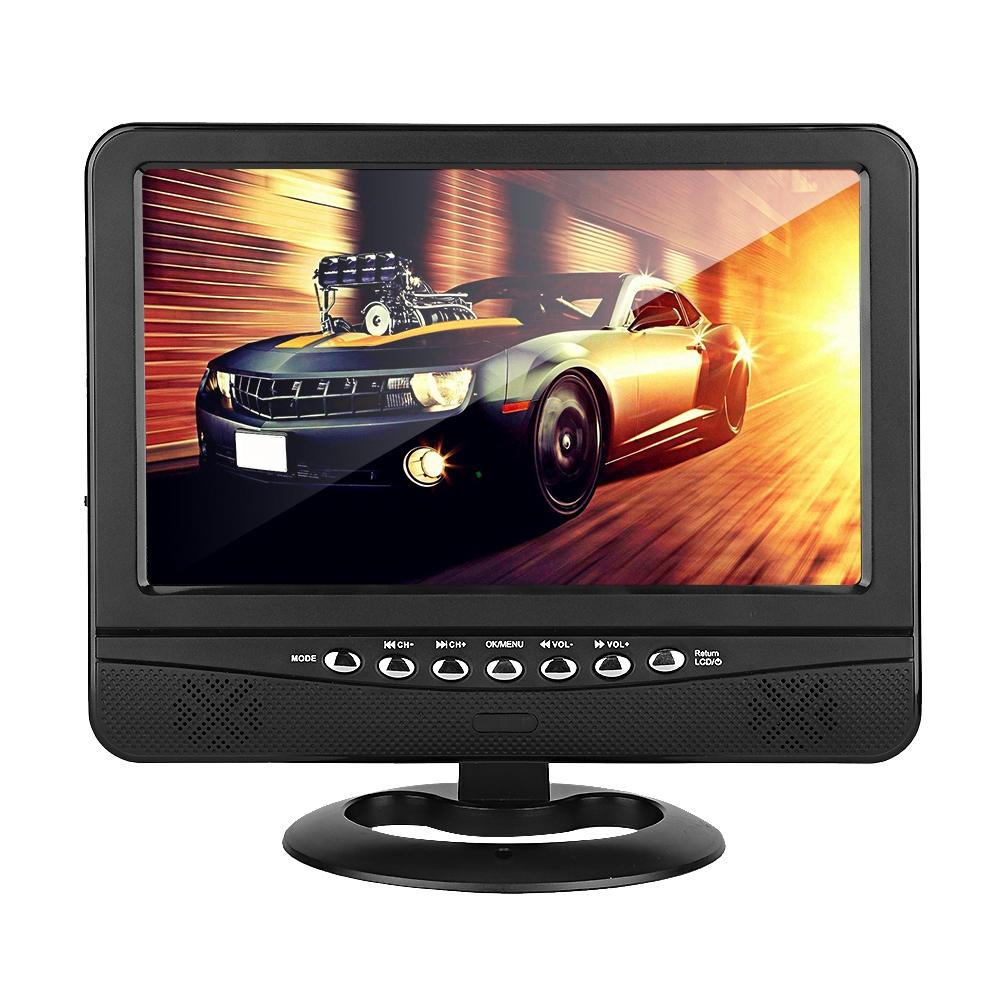 Buy 9.5in 110-240V Car Television View Analog Mobile DVD Television ...