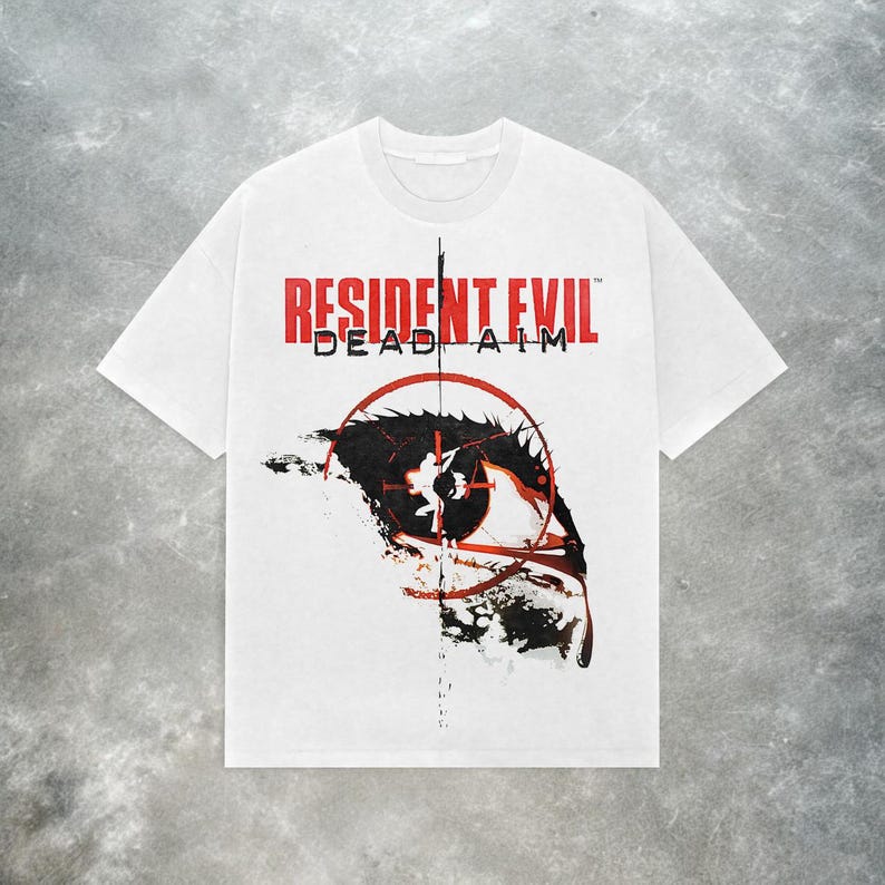 Resident Evil 4 Leon Kennedy T-shirt Ρετρό Y2K Grunge Μπλουζάκι Ανδρικό Γυναικείο Oversized Y2k Βαμβακερό T-shirt Streetwear Γυναικεία Ανδρικά Ρούχα