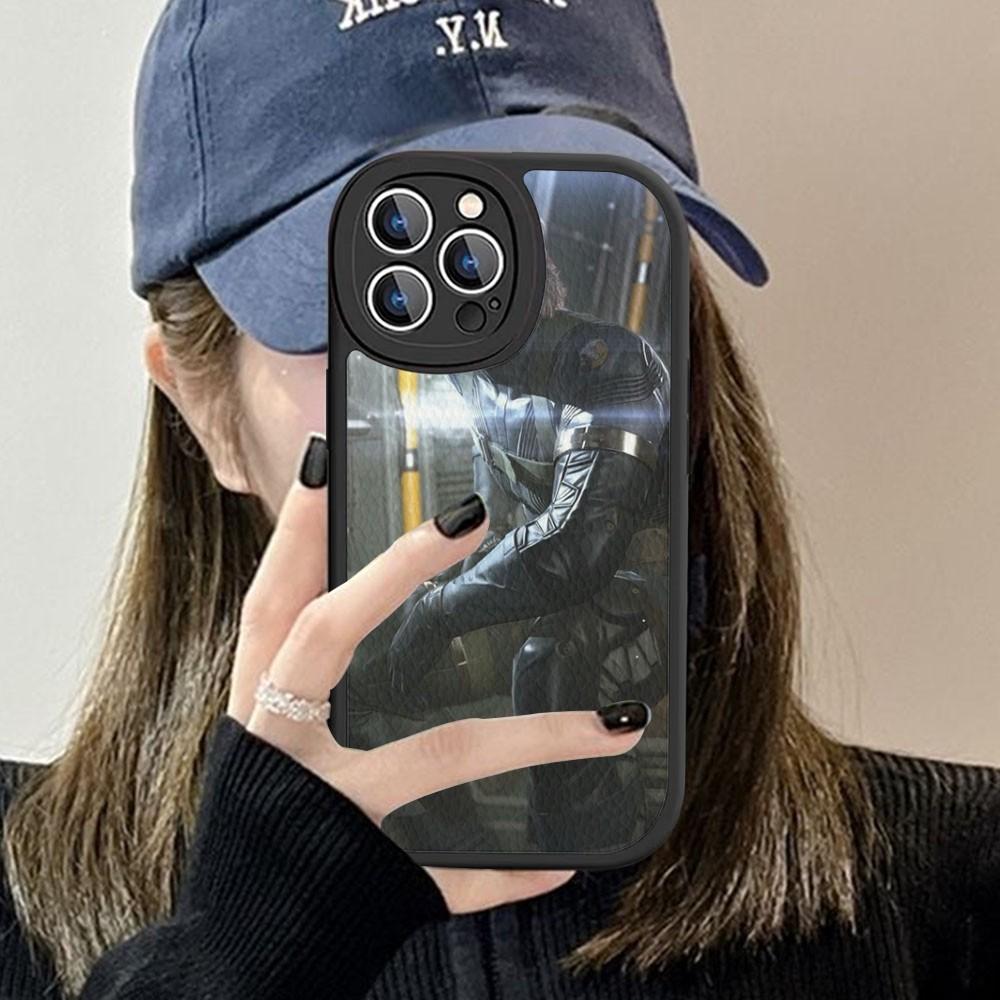 M-Metal Gear S-Solid Game Phone Case Hard Leather For IPhone 16 15 14 13 12 Mini 11 14 Pro Max Xs X Xr 7 8 Plus Fundas