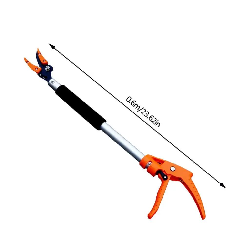 0.6-2M Extra Long Telescopic Pruning Fruit Picker Hold Bypass Pruner Max Cutting 1/2 Inch Tree Cutter Garden Tools Fruit Catcher
