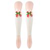 Ribbed Knitted Christmas Boot Cuffs for Women Sweet Bowknot Festival Plush Trim Leg Warmers Calf Socks for Cold Weather
