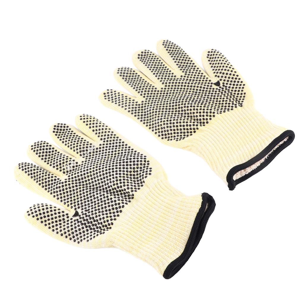 BBQ Grill Gloves 800 Celsius Heat Resistant Insulating Open Fire Proof Professional for Firepit Oven