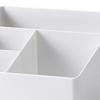 Home Organize PP Desktop Storage Box Multifunctional Large Makeup Organizer White Multicompartment Desk Office Organizer Desktop