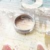 Band Ring with White Zircon Europe Trendy Fine Jewelry For Women Gift In 925 Sterling Silver
