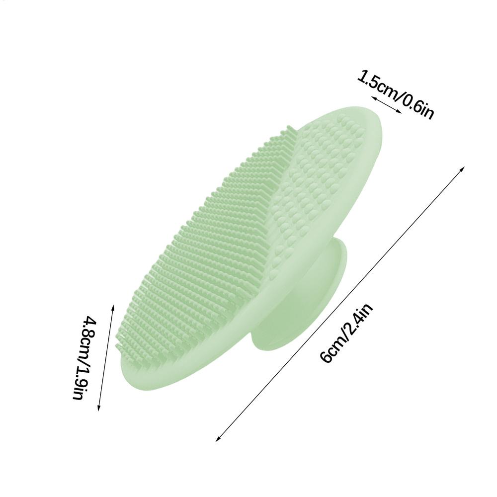 Baby Scalp Scrubber Baby Bath Hair Brush Soft Silicone Cleaning Tool for Cradle Cap Suction Cup Massage Comb for Boys Girls